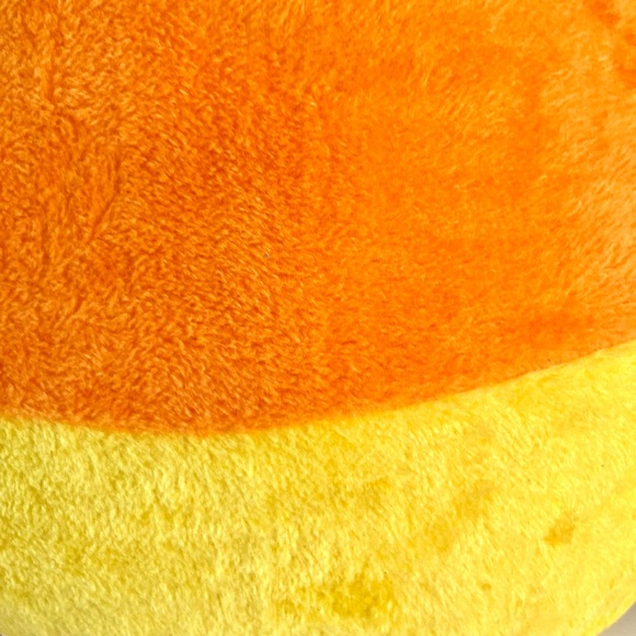 Large Halloween Candy Corn Shaped Plush Throw Pillow Sweet Fun - Picture 4 of 5